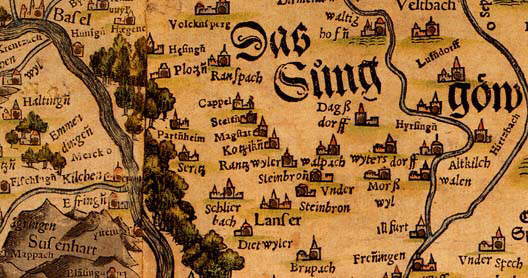 Karte vom Sünggòw (1538)